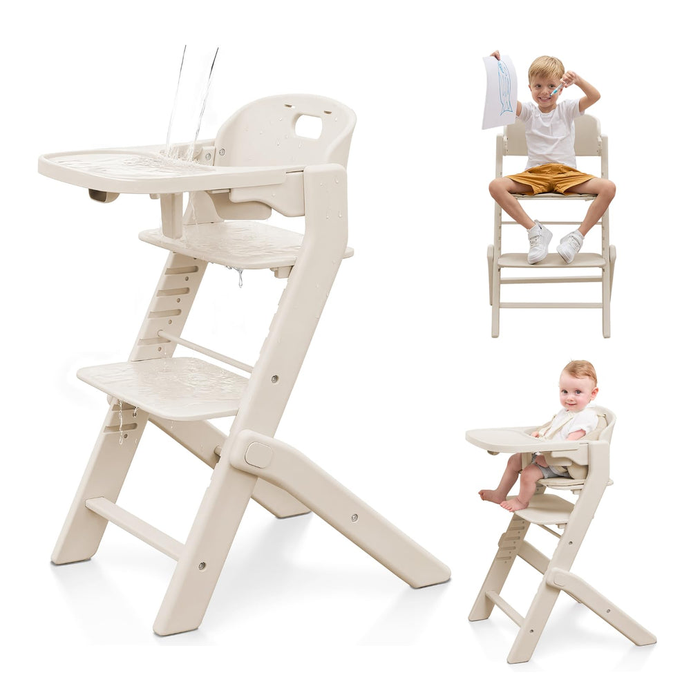 Obbee Odee full-body washable high chair—easy cleanup after meals.
