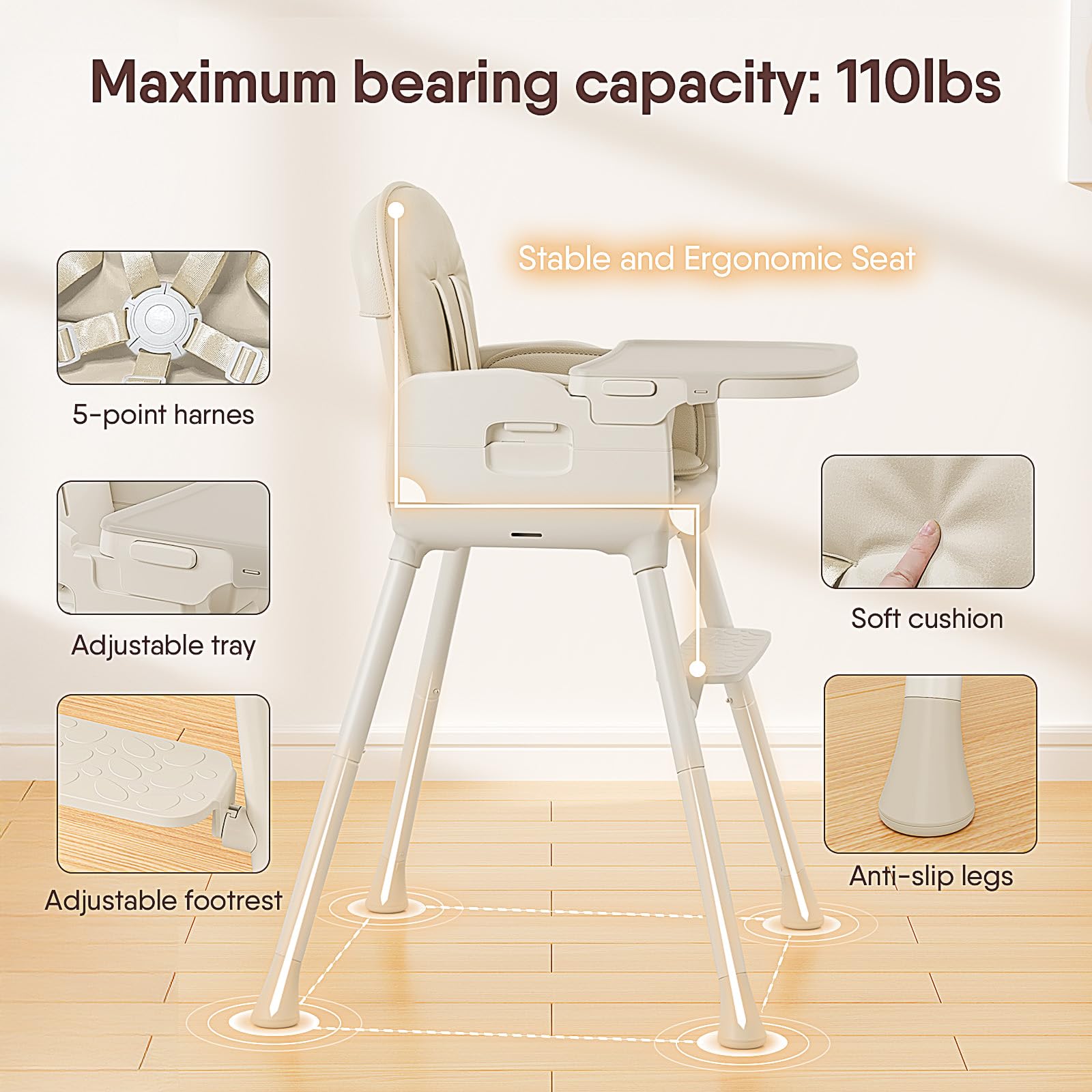 Obee Odee removable safety belt machine washable for quick refresh