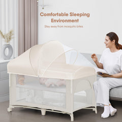 Obee Odee bedside sleeper enabling close, convenient feeding moments