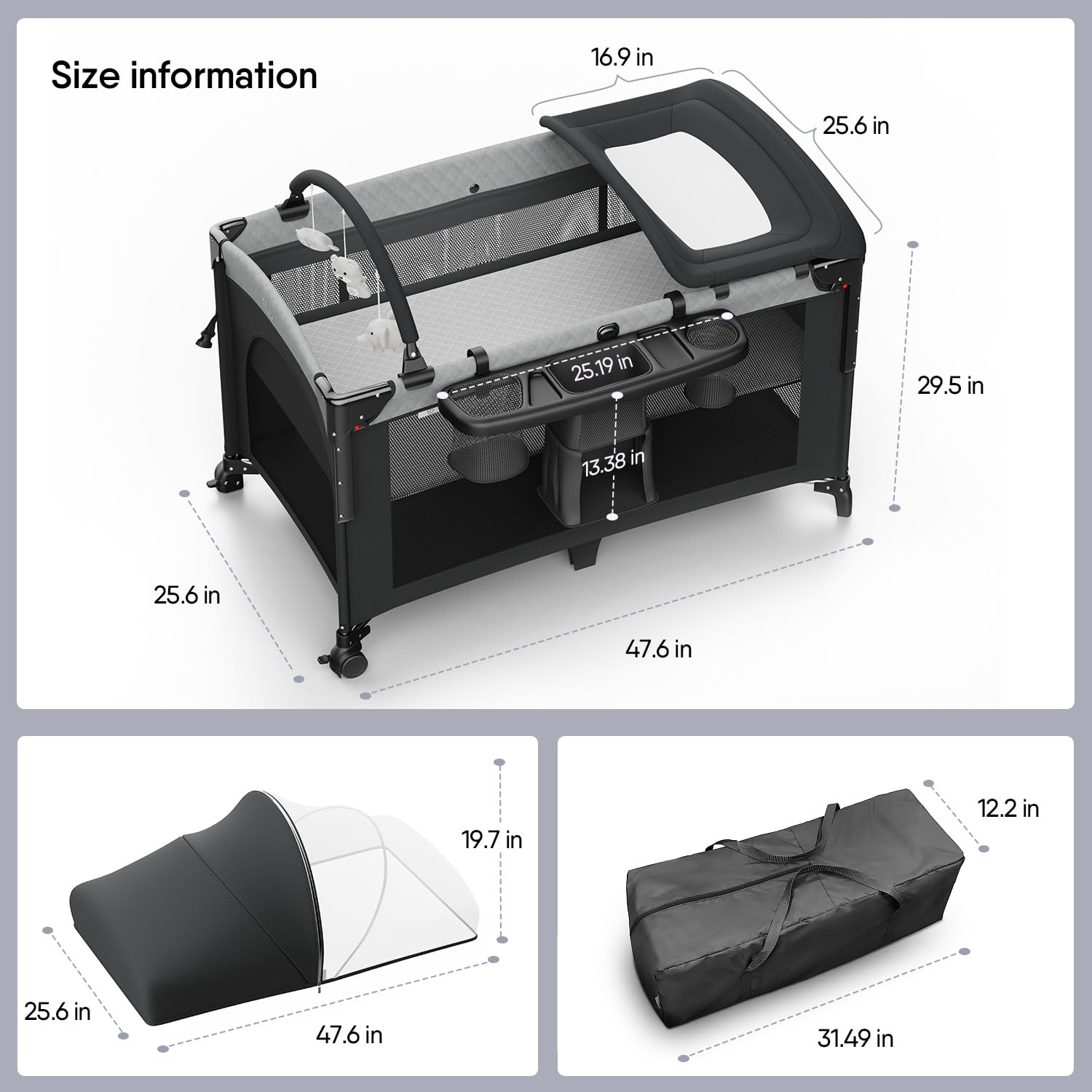 Obee Odee bottom storage keeps essentials organized for quick diaper changes