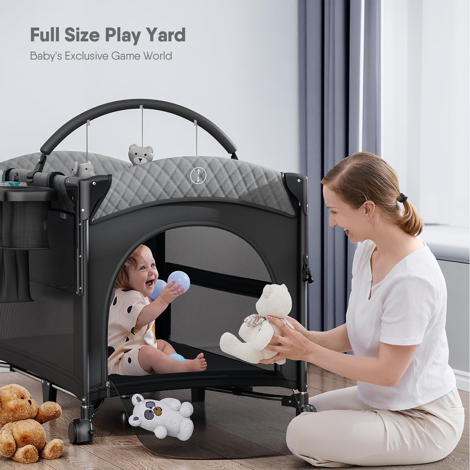 Obee Odee detachable toy rack enhances baby's playtime