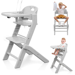 Obee Odee full-body washable high chair ready for quick, thorough cleanup after meals.
