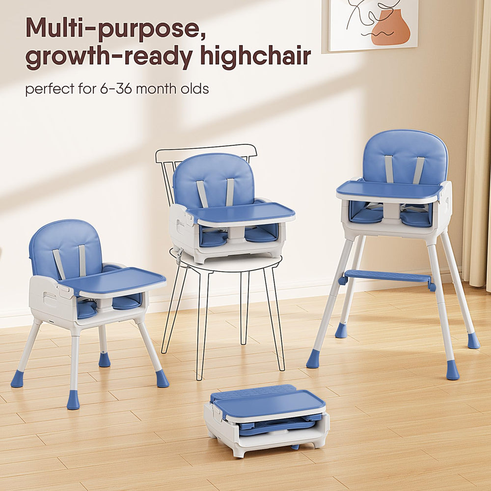 Obee Odee highchair with dishwasher-safe tray simplifies cleanup.