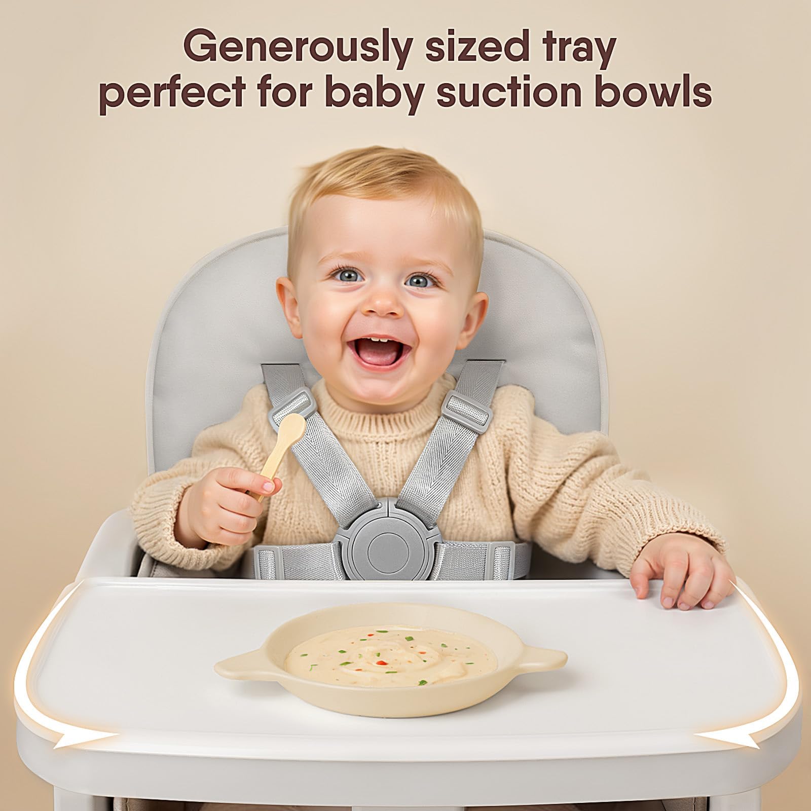Obee Odee dishwasher-safe tray simplifies post-meal cleanup.