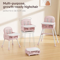 Obee Odee pink chair folded for compact travel and storage.