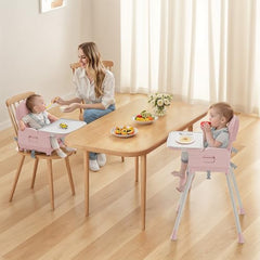 Obee Odee pink chair seat cushion offers soft PU comfort during feeds.