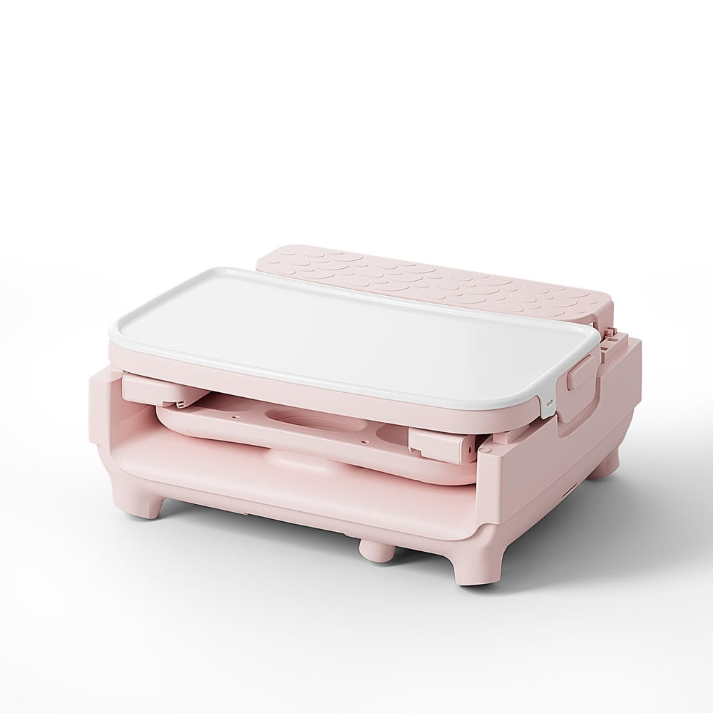 Obee Odee pink chair folds tool-free in minutes for busy days.