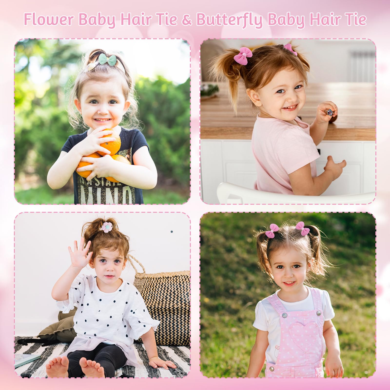 obeoby hair ties suitable for thick or thin hair on straight or curly styles