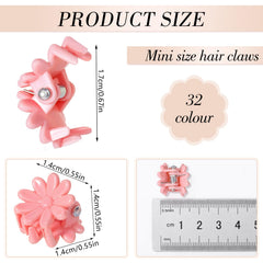 obeoby mini claw clip with a daisy flower design offering secure hold