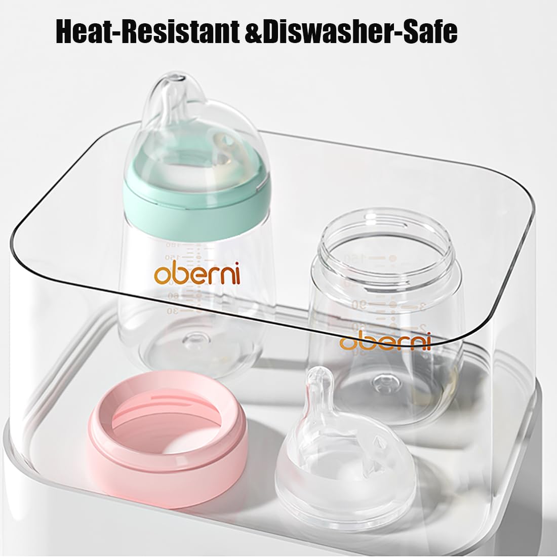 Oberni silicone teat is food-grade and heat resistant for daily use.