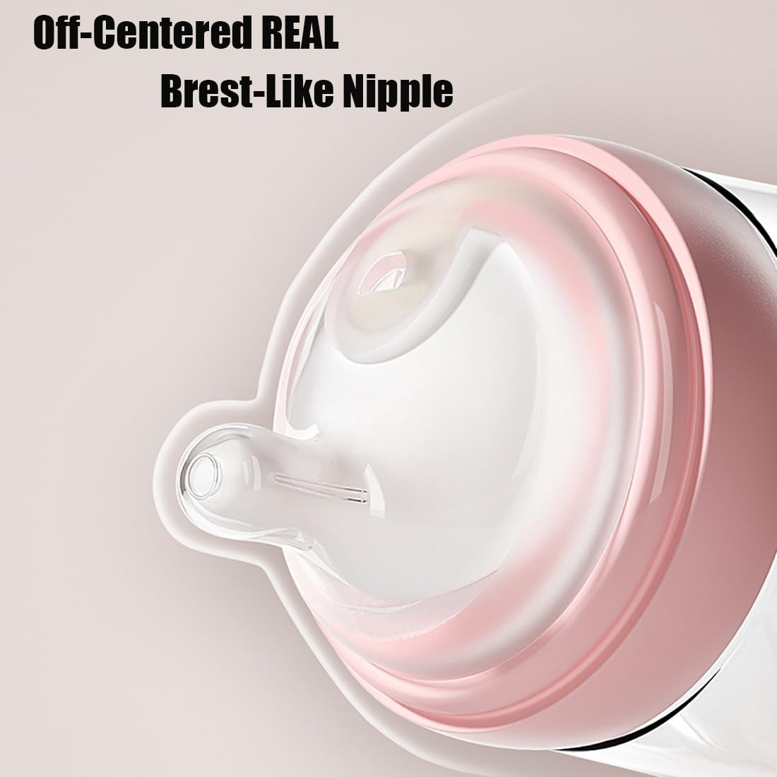 Oberni anti-colic airfree vent helps limit air intake during bottle feeding.