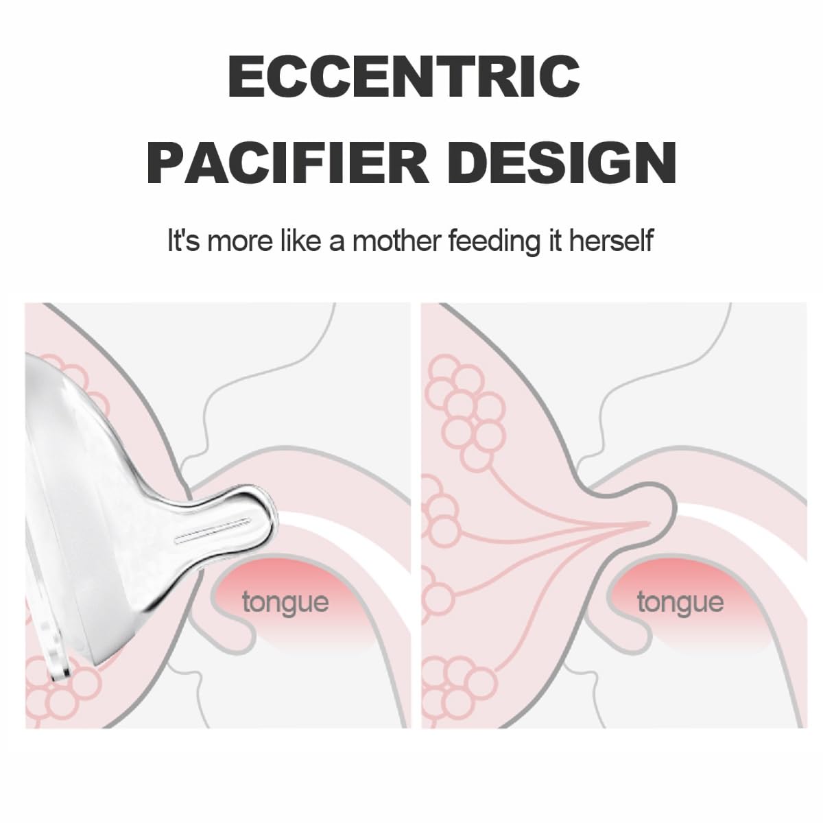 Oberni breast-shaped nipple emphasizes natural feel during bottle feeding.