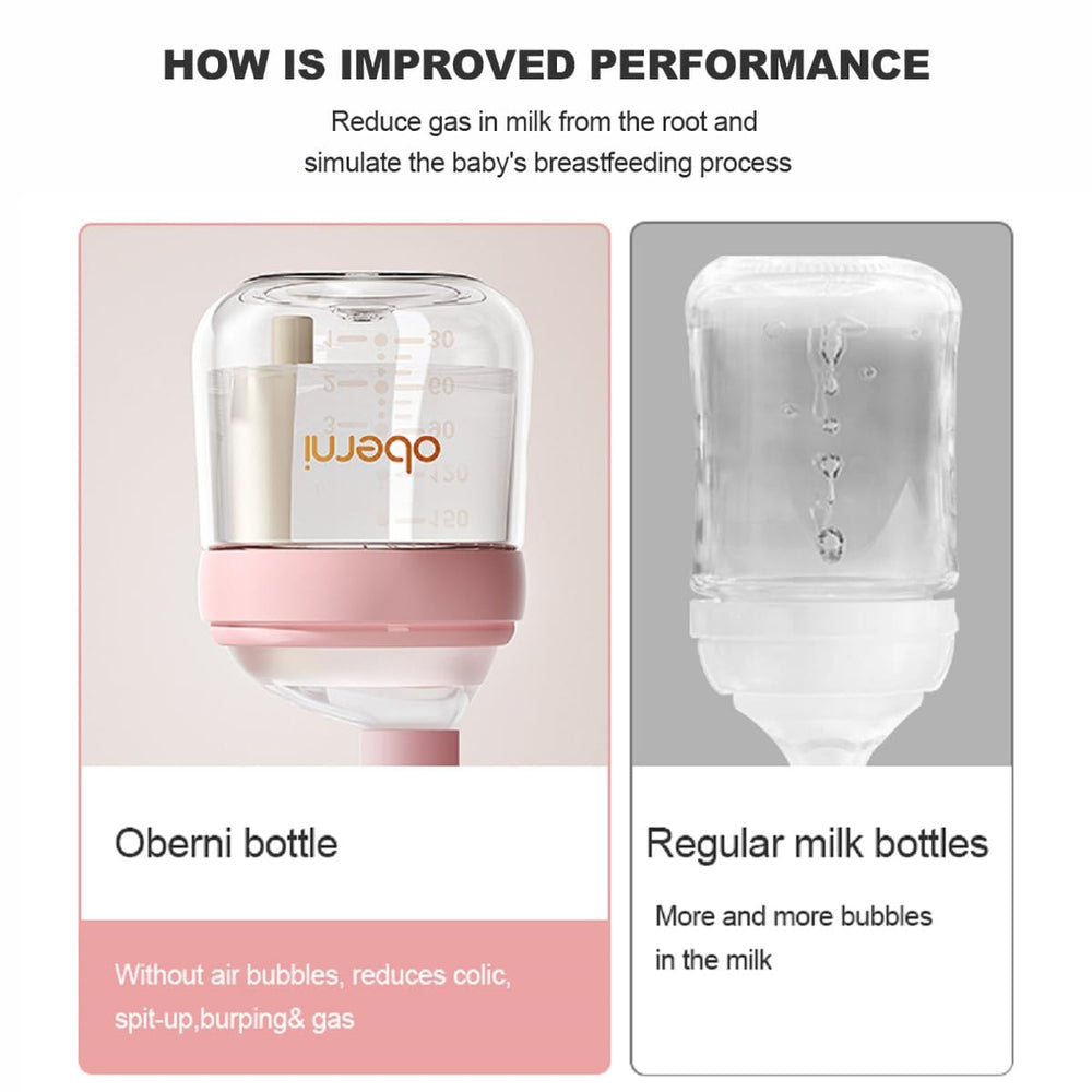 Oberni small flow-rate nipple designed for newborn comfort.