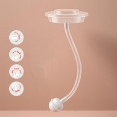 Oberni PP baby bottle with handle, vibrant pink for daily use.