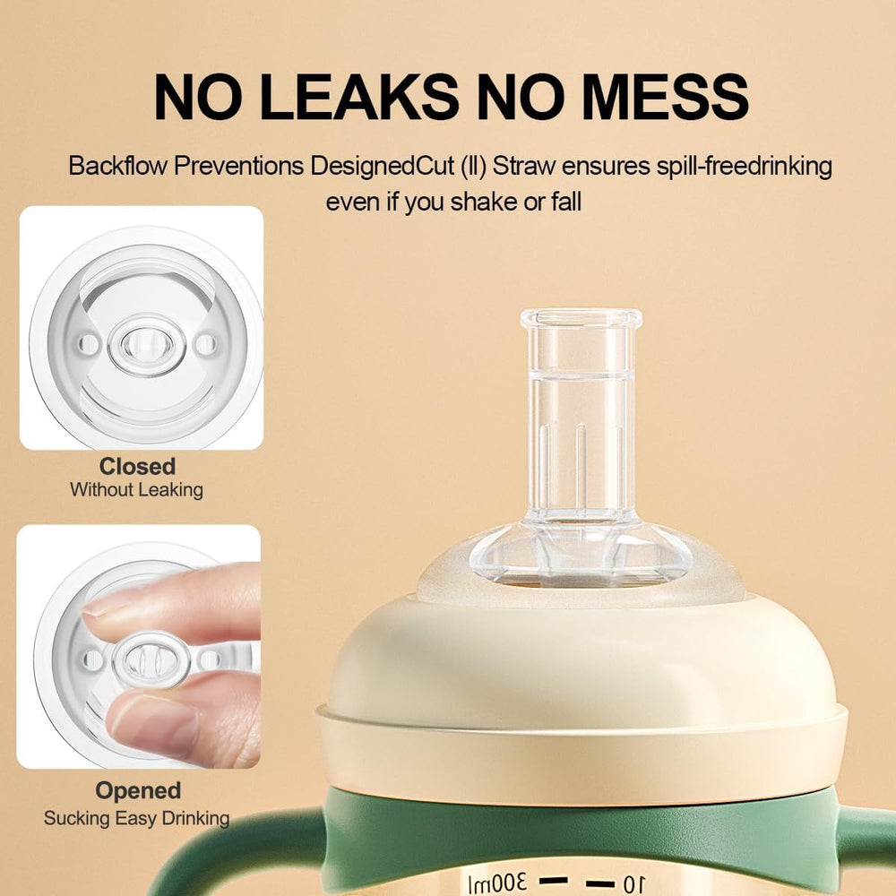 Oberni Baby Sippy Cup BPA-free PP body with silicone spout for safety.