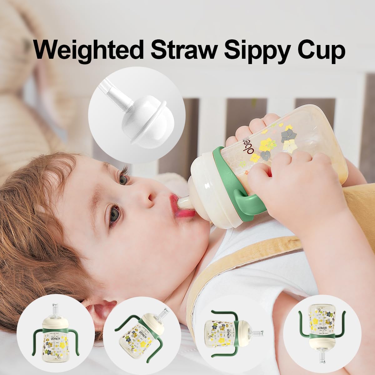 Oberni Sippy Cup with removable parts for easy cleaning and reassembly.