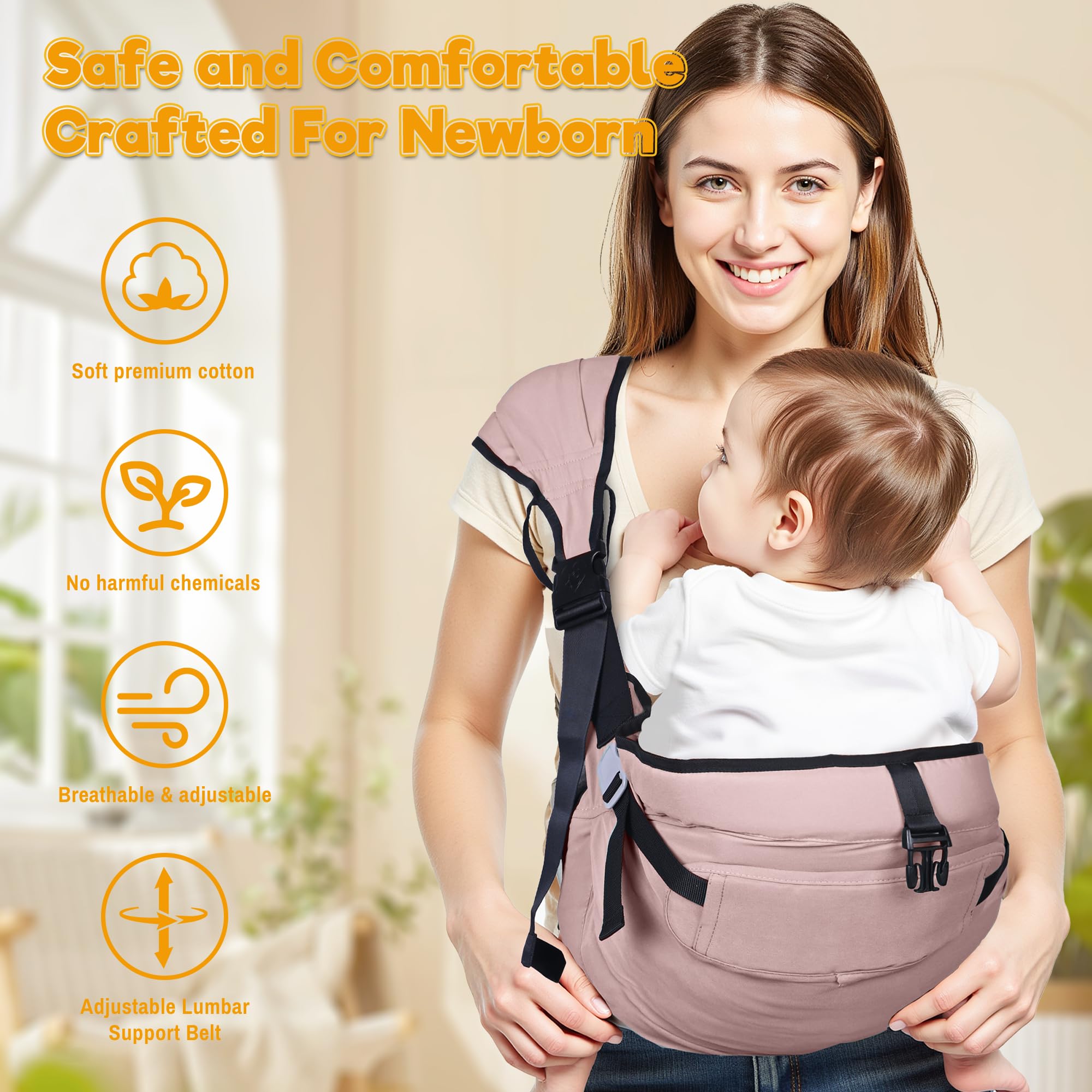 Oblitor 360-degree safety harness provides secure baby positioning
