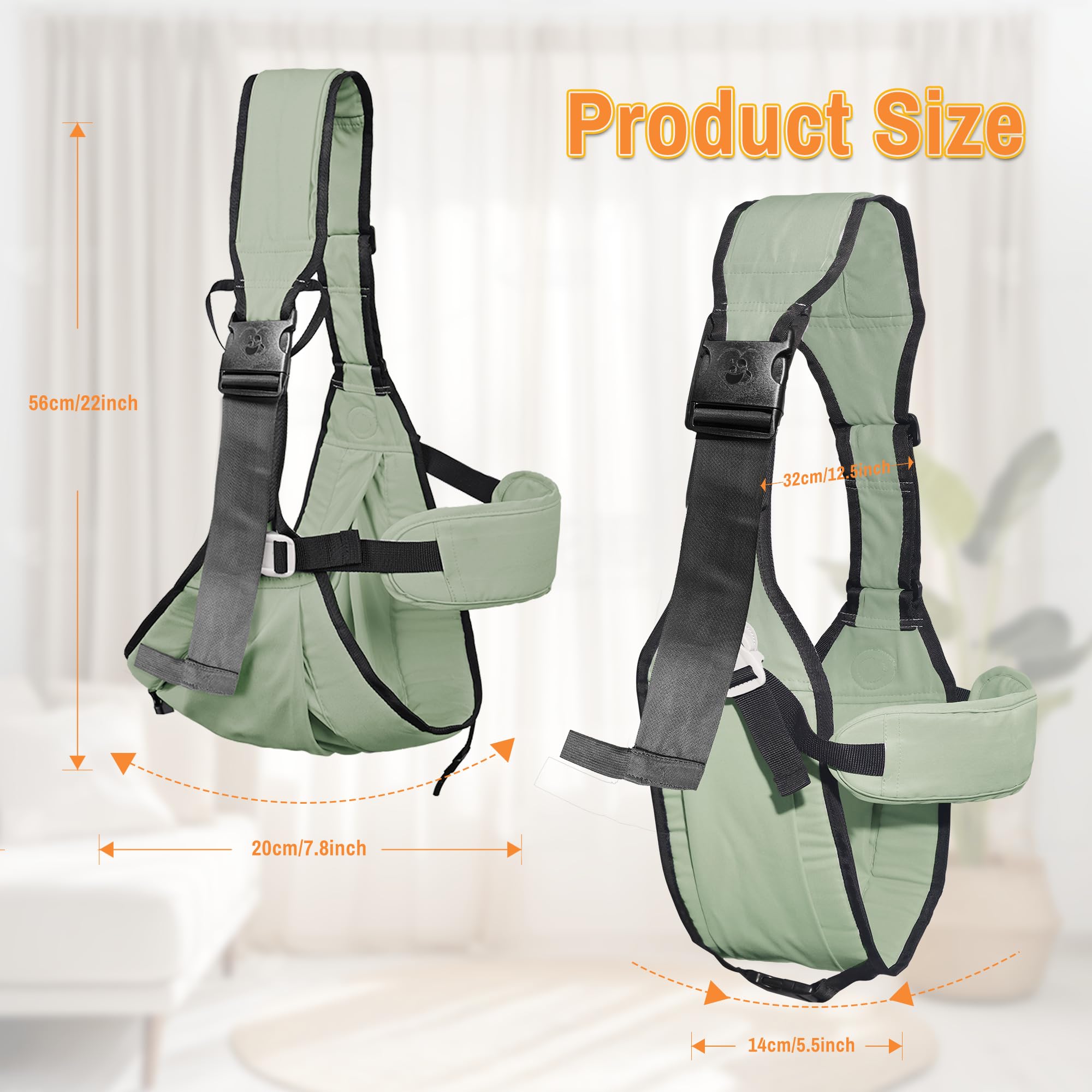 Oblitor baby carrier is lightweight and packable for travel.