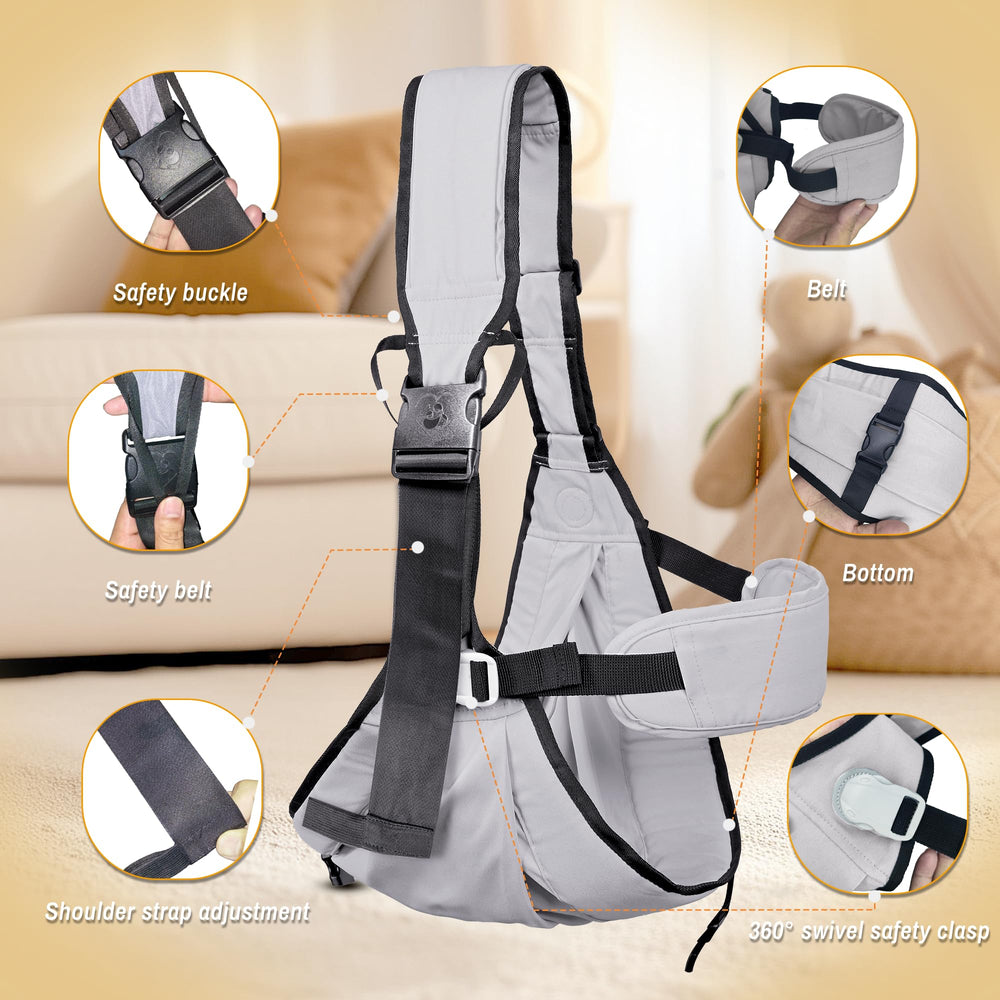 Oblitor carrier supports sit or sleep positions for versatility on the go