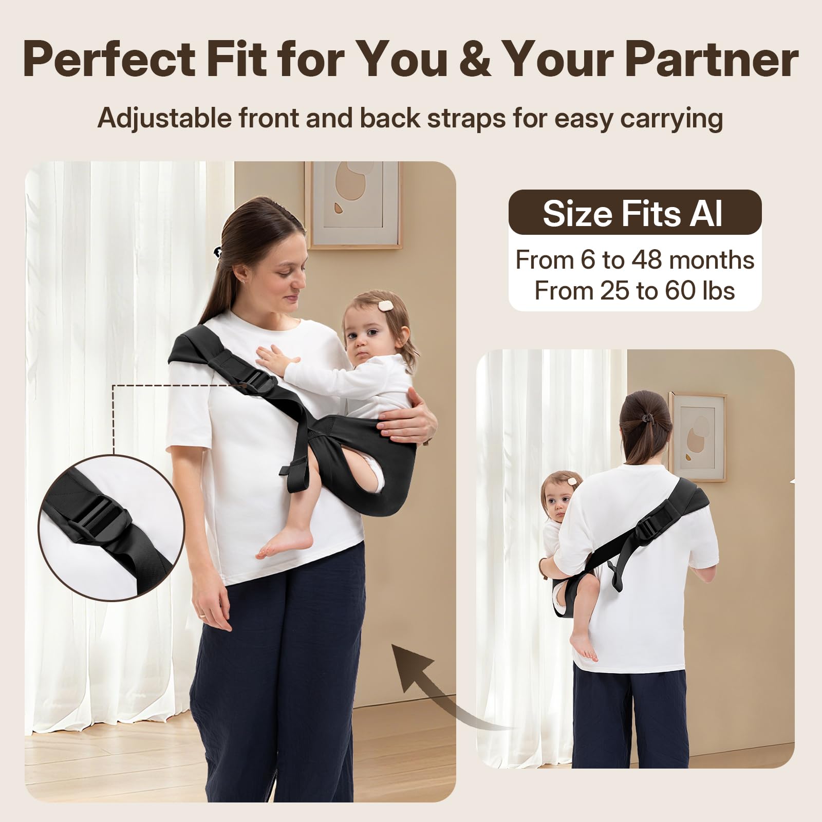 Oblitor carrier folds compactly for easy packing and travel.