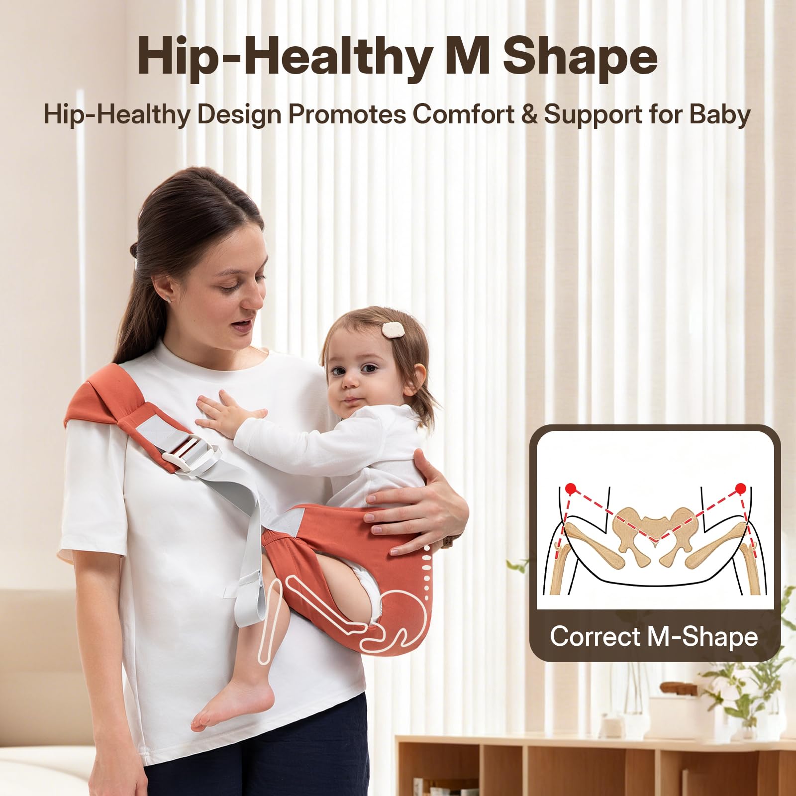 Oblitor toddler carrier right-strap adjustment enabling right-shoulder wear and even weight distribution.