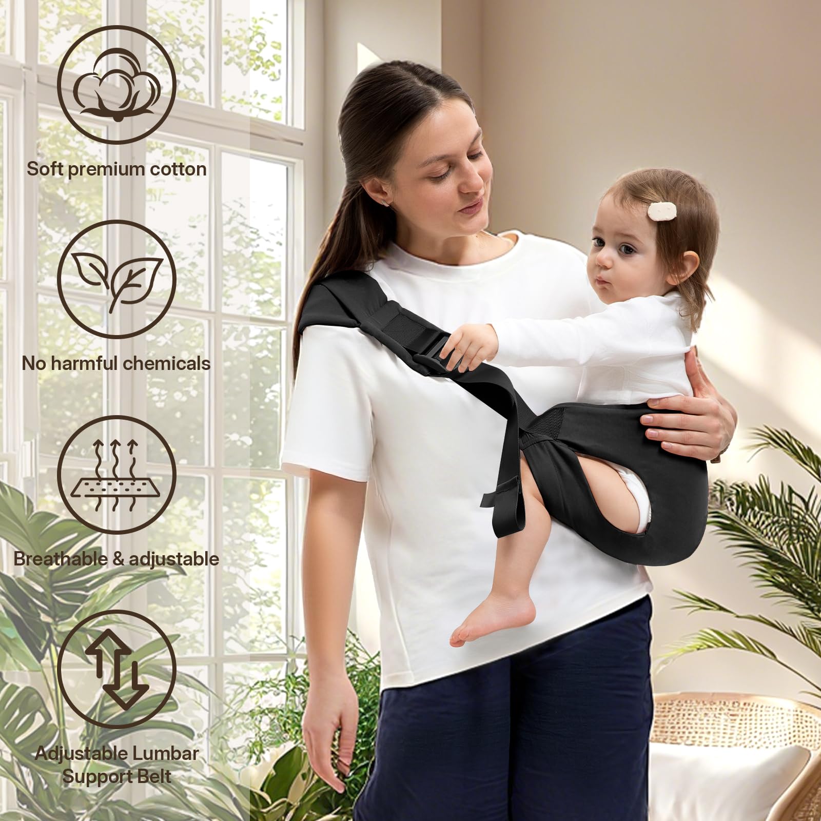 Oblitor carrier in action during shopping demonstrates practicality.