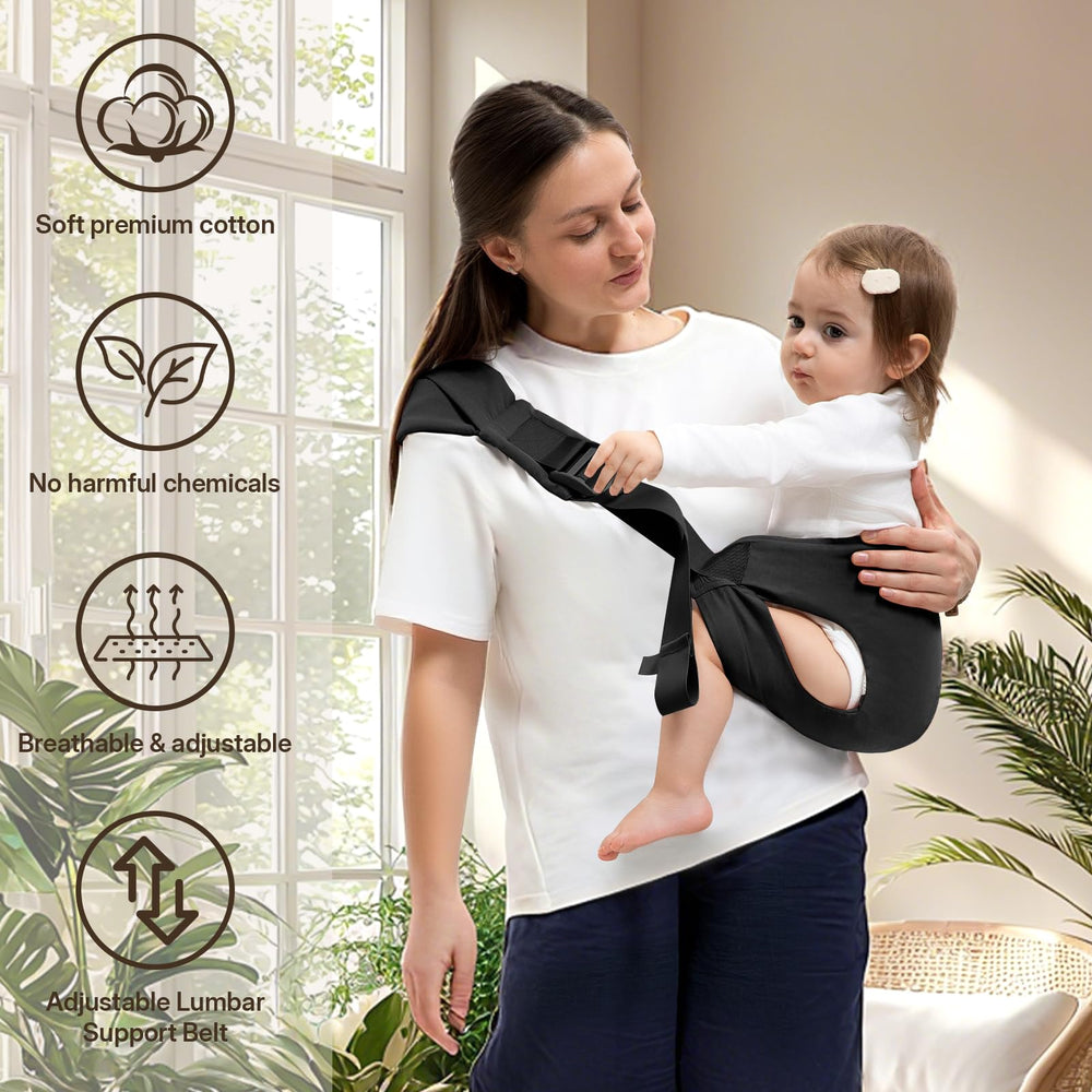Oblitor carrier in action during shopping demonstrates practicality.