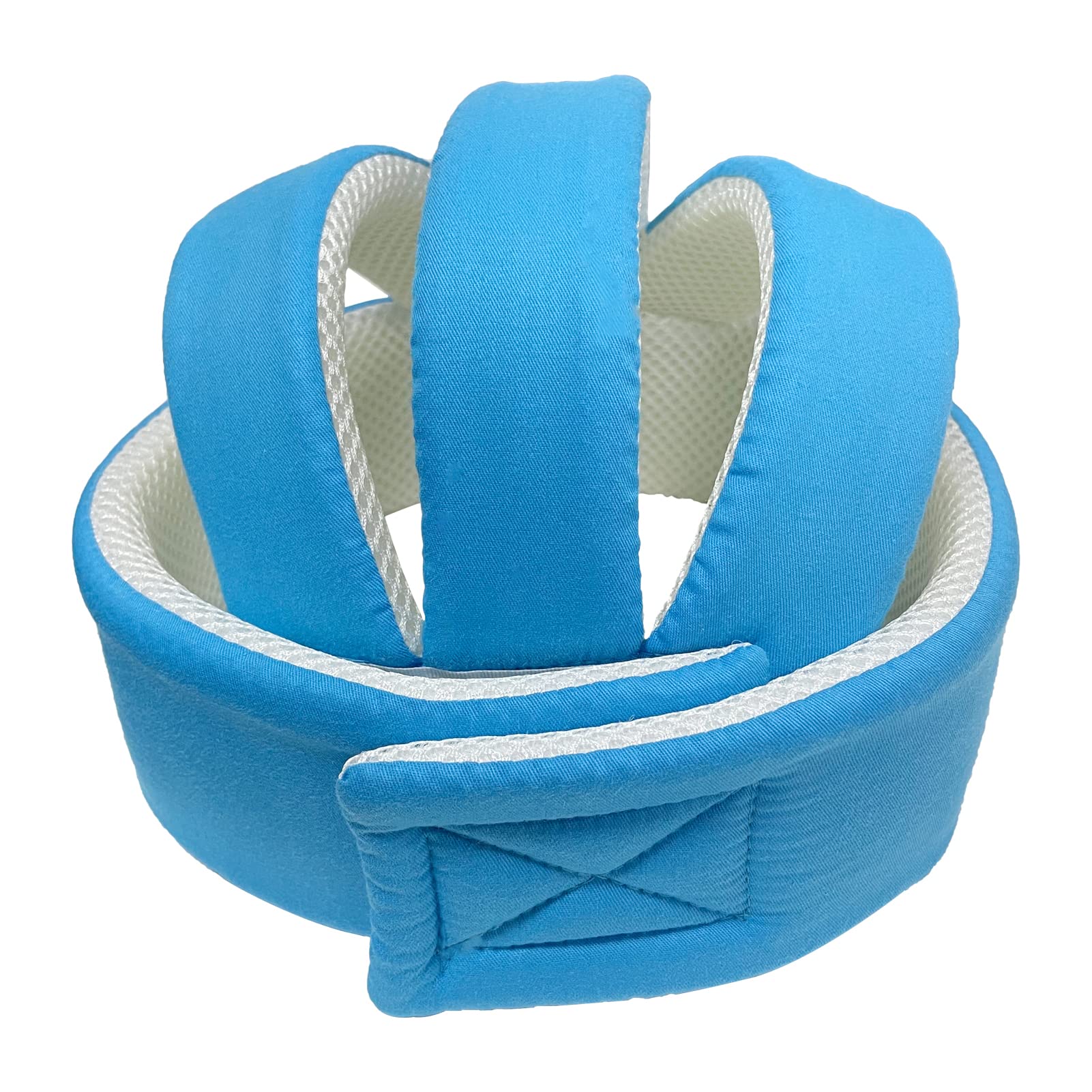Ocanoiy baby helmet blue damping cushion reduces impact during falls.