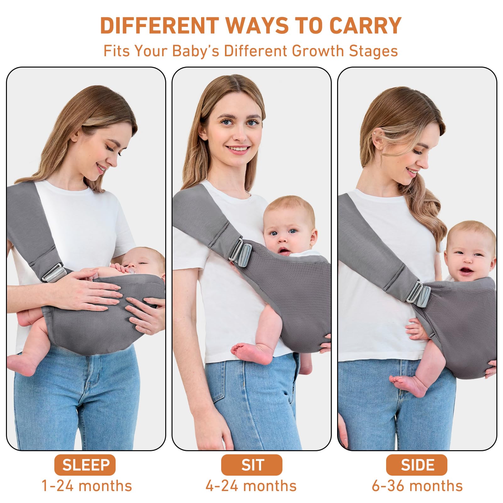 Ocanoiy sling wide shoulder strap distributes weight evenly.