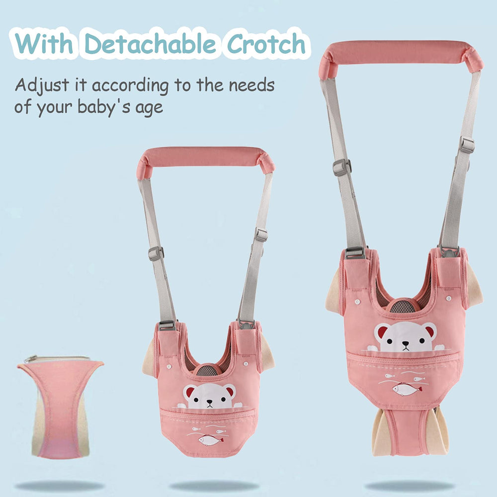 Ocanoiy baby walker with detachable crotch belt supports growth stages and ease of use
