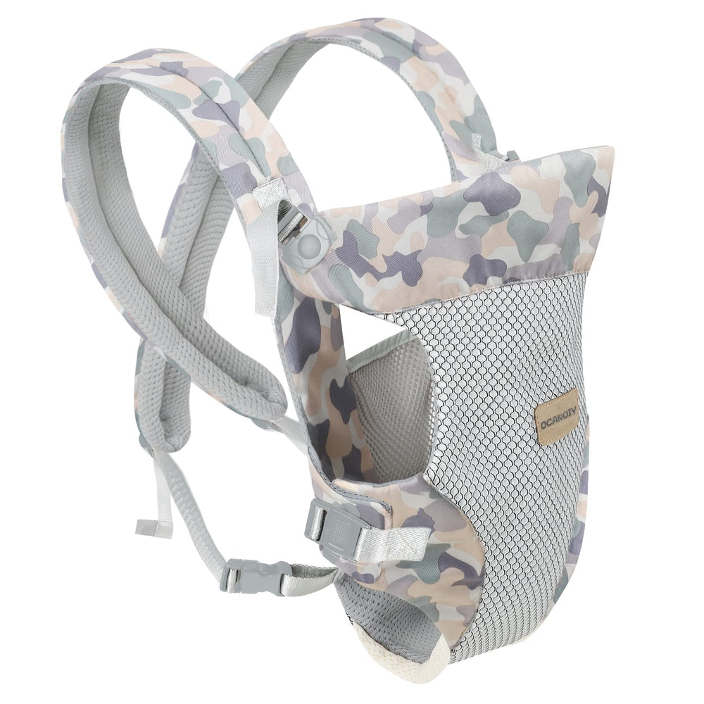 Ocanoiy camouflage wrap in back carry for hands-free comfort during daily activities.