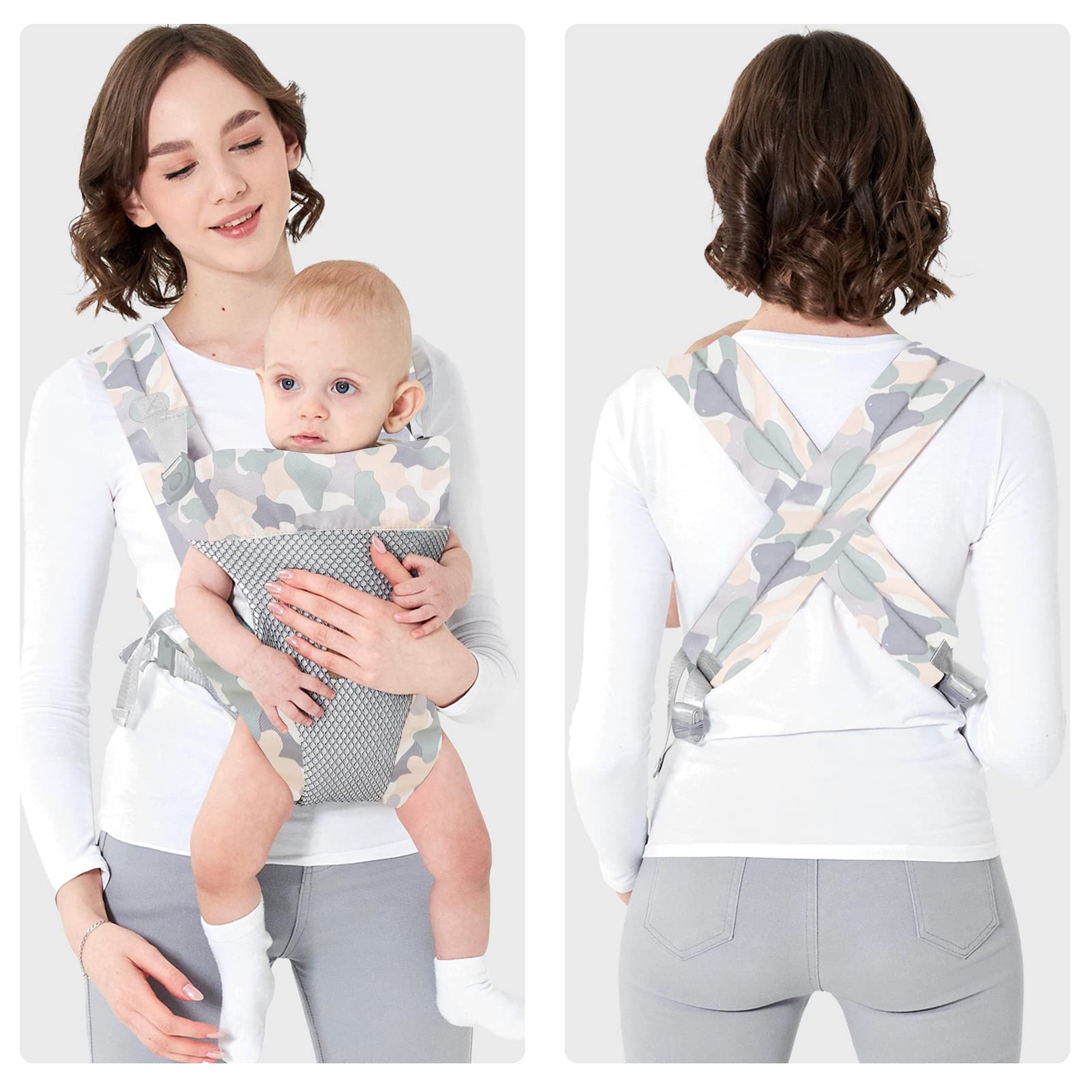 Ocanoiy camouflage wrap features breathable mesh for cooler, comfortable wear.
