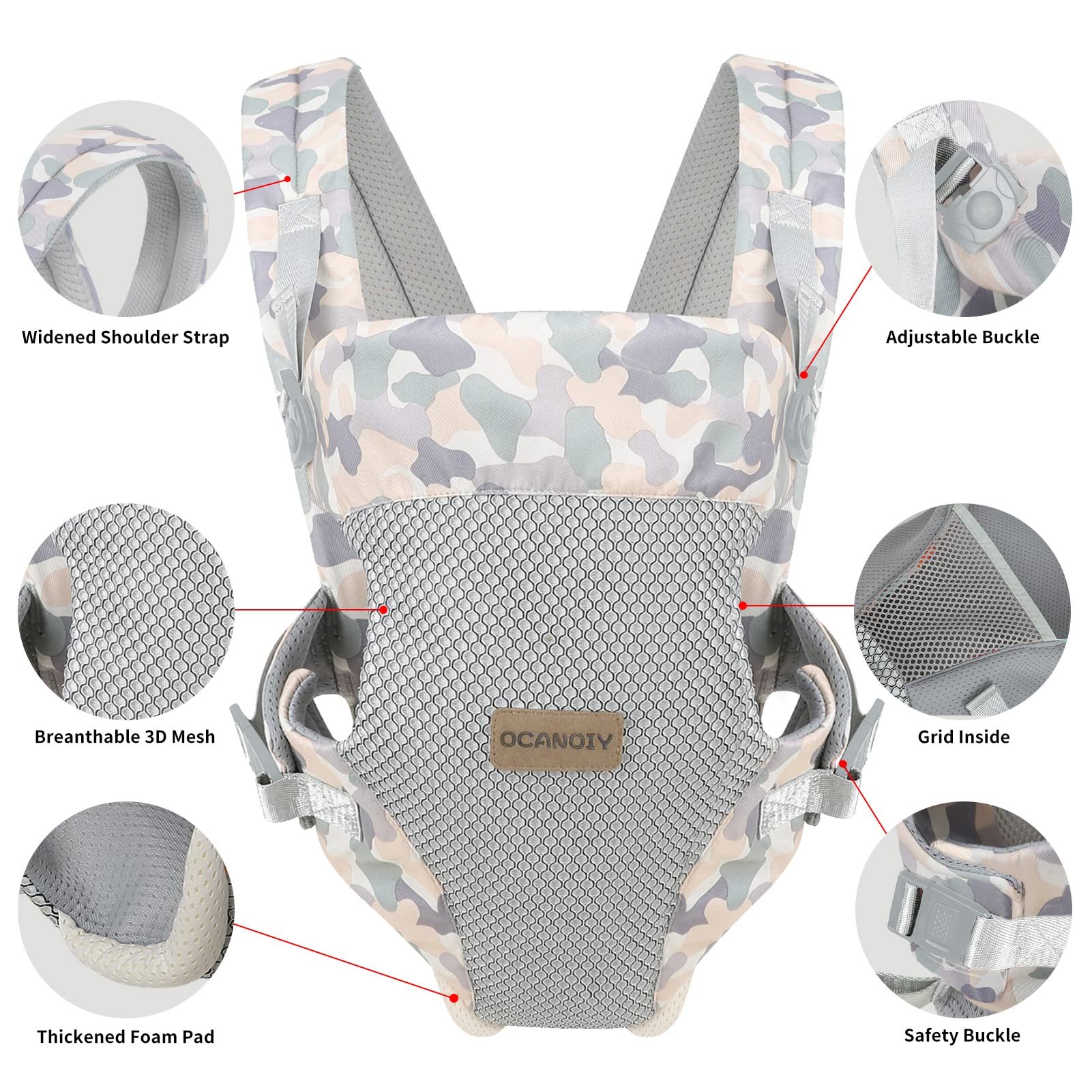 Ocanoiy camouflage wrap in face-in position supports close bonding and visibility.