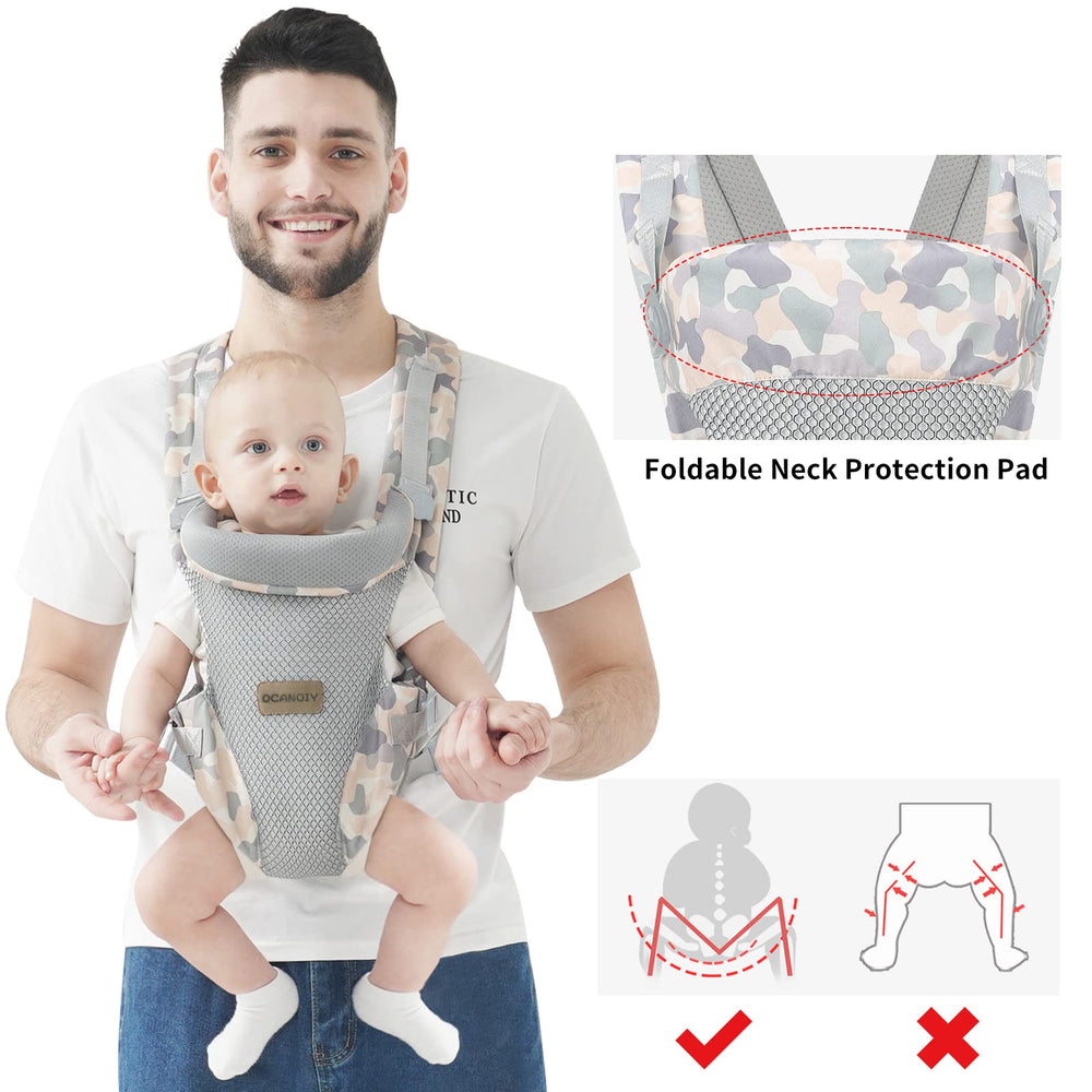 Ocanoiy camouflage wrap neck support pillow cushions baby's neck on trips.