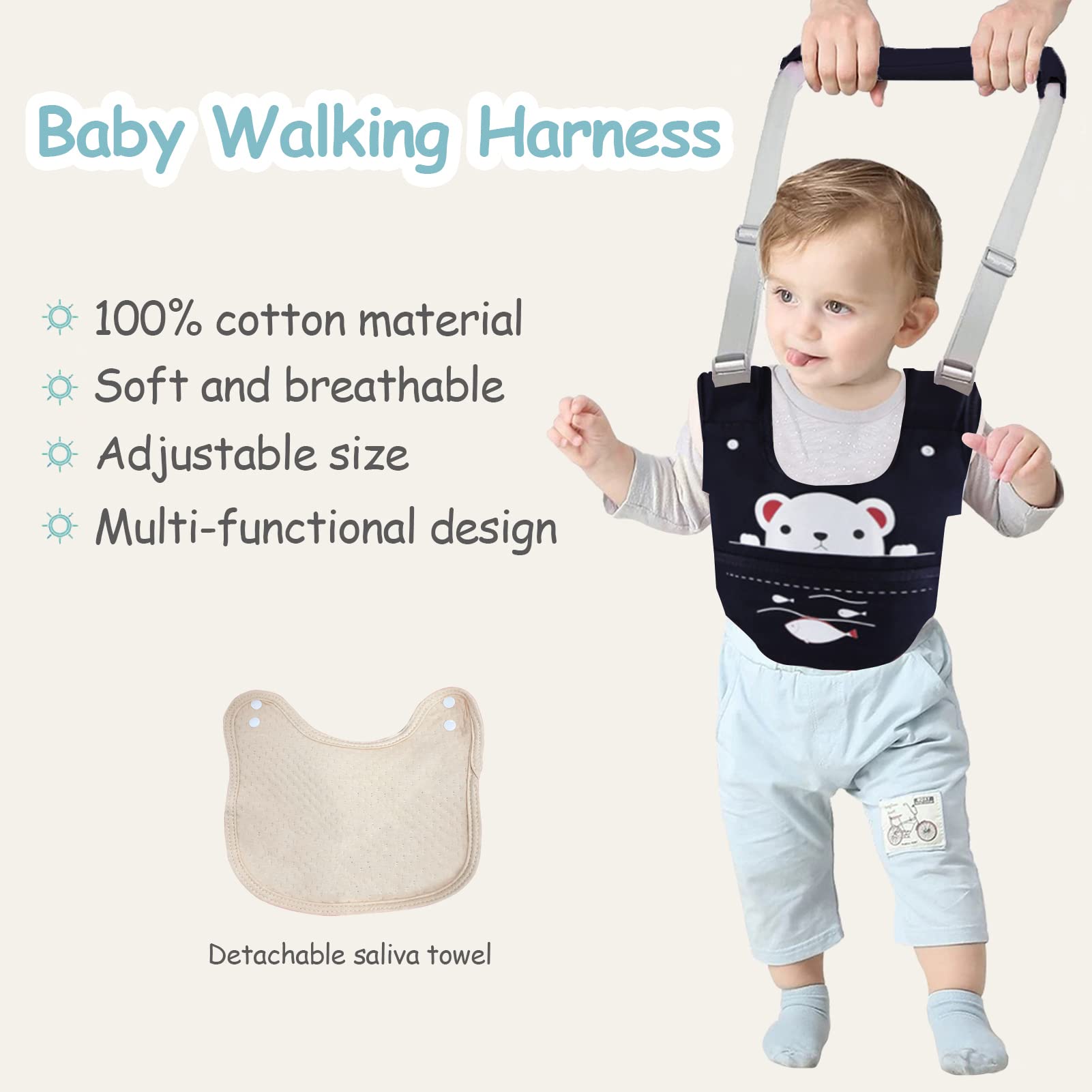 Family-friendly scene with Ocanoiy walking harness during playtime.