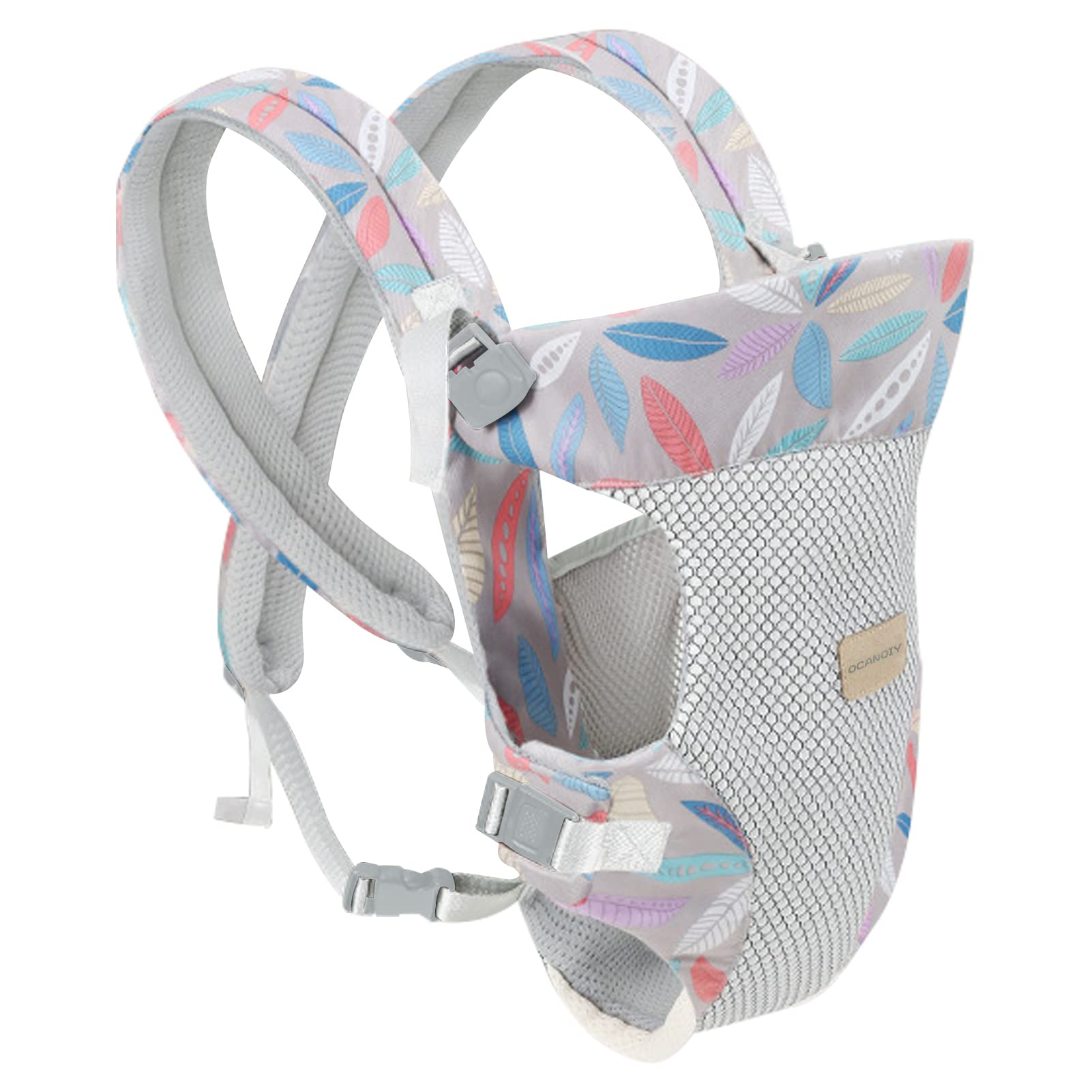 Ocanoiy Leaf baby wrap back carry offers ergonomic support for longer wear.