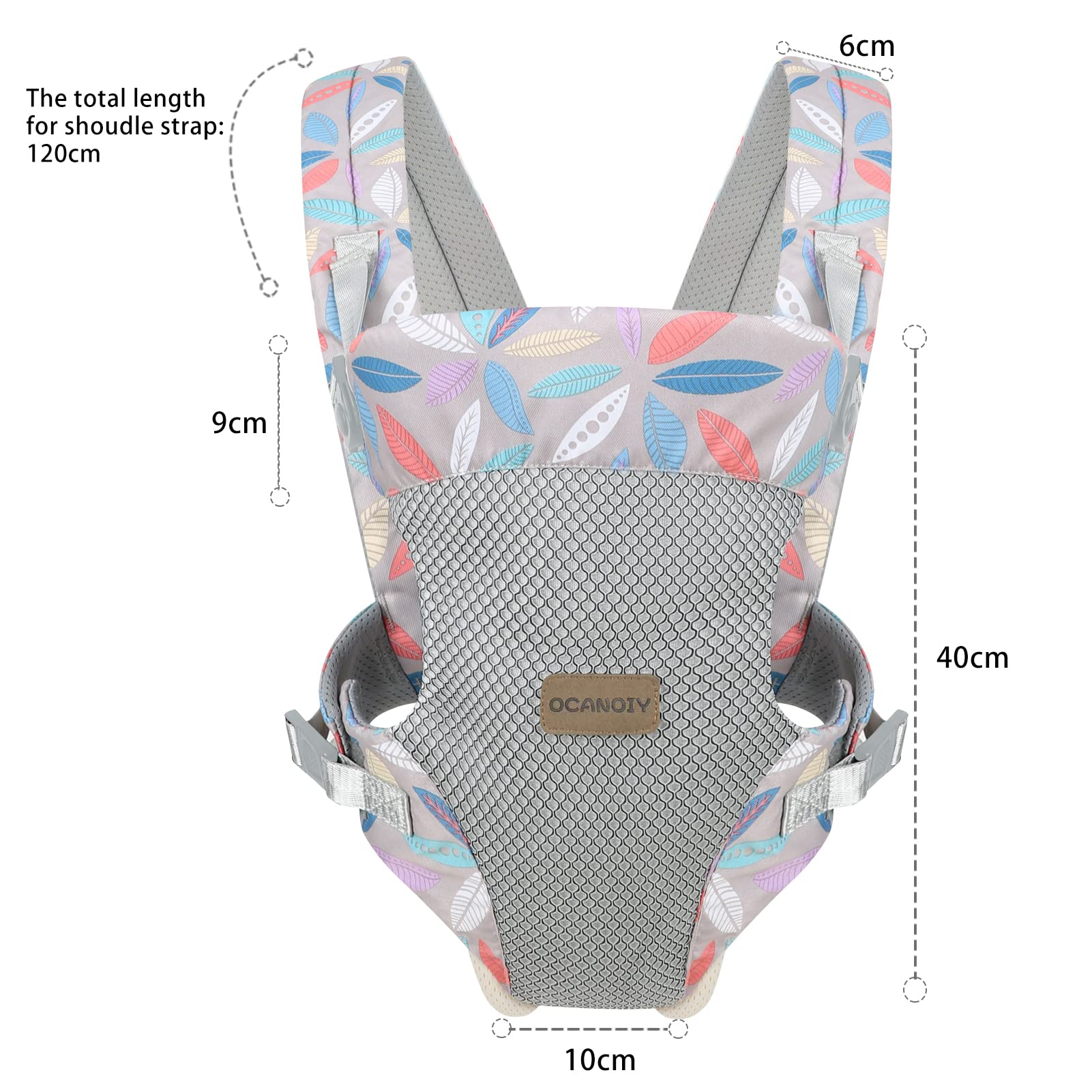 Ocanoiy Leaf breathable fabric keeps baby cool and comfortable.