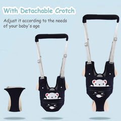 Toddler walking with Ocanoiy harness for stable practice.
