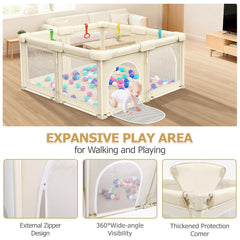 OCATO playpen safety design with BPA-free fabric and tested stability.