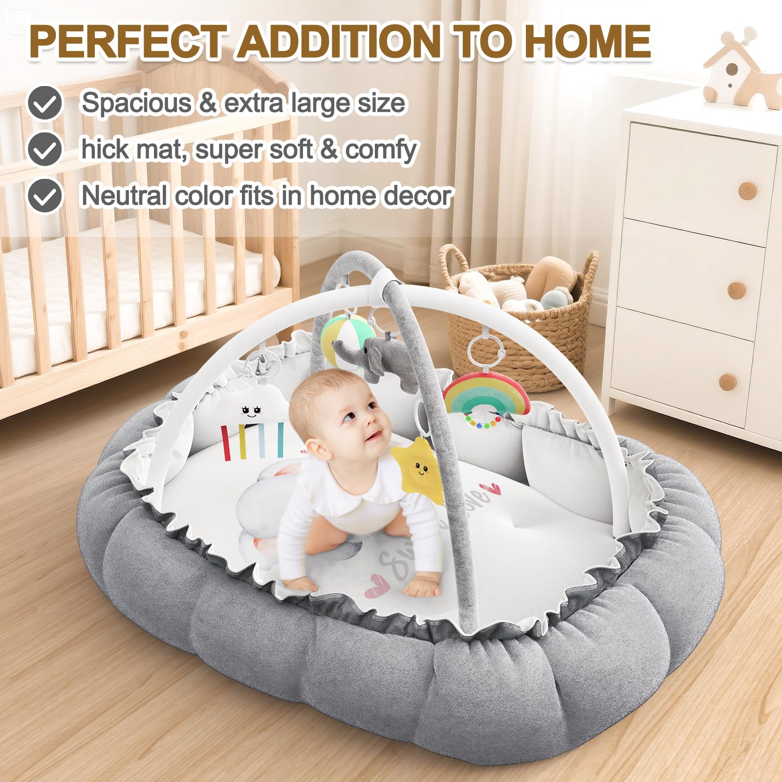 OCATO ball pit area creates a contained play space as the child grows