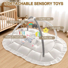OCATO detachable sensory toys encourage grasping and cognitive play during playtime