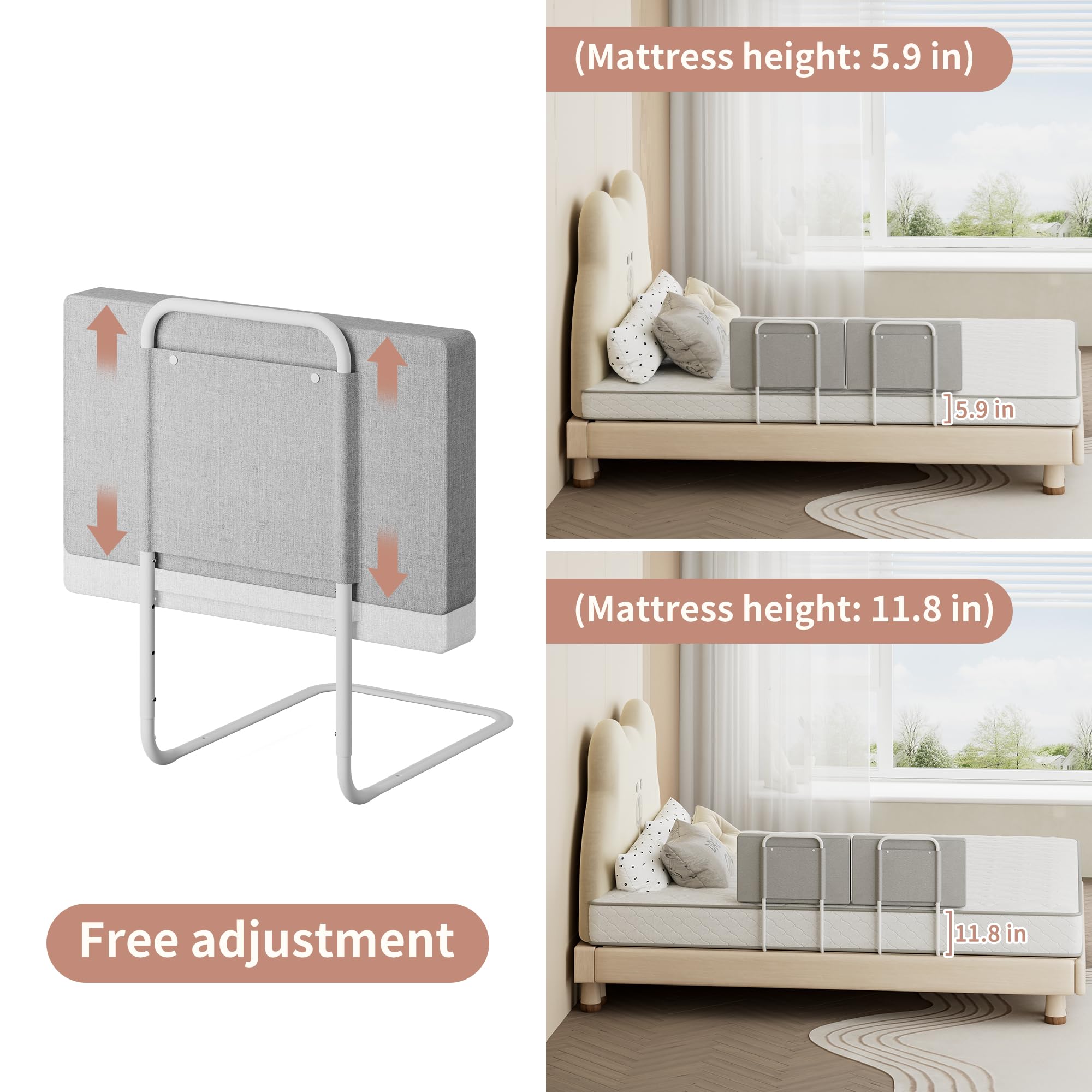 OCBAiLi soft cushions provide comfort while protecting arms and legs.
