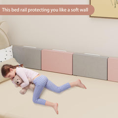 OCBAiLi bed rail under mattress installation demonstrates easy setup.