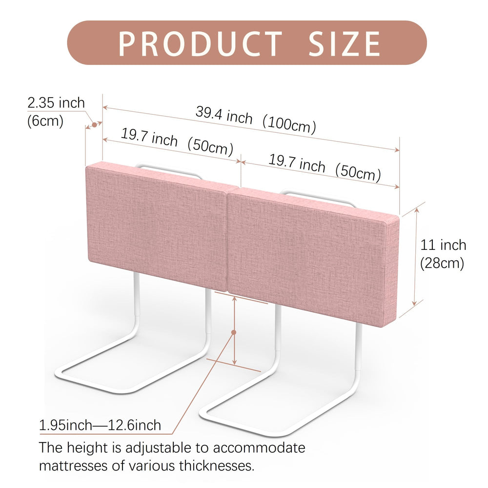 OCBAiLi universal-fit rails support twin, full, queen, king, bunk beds.