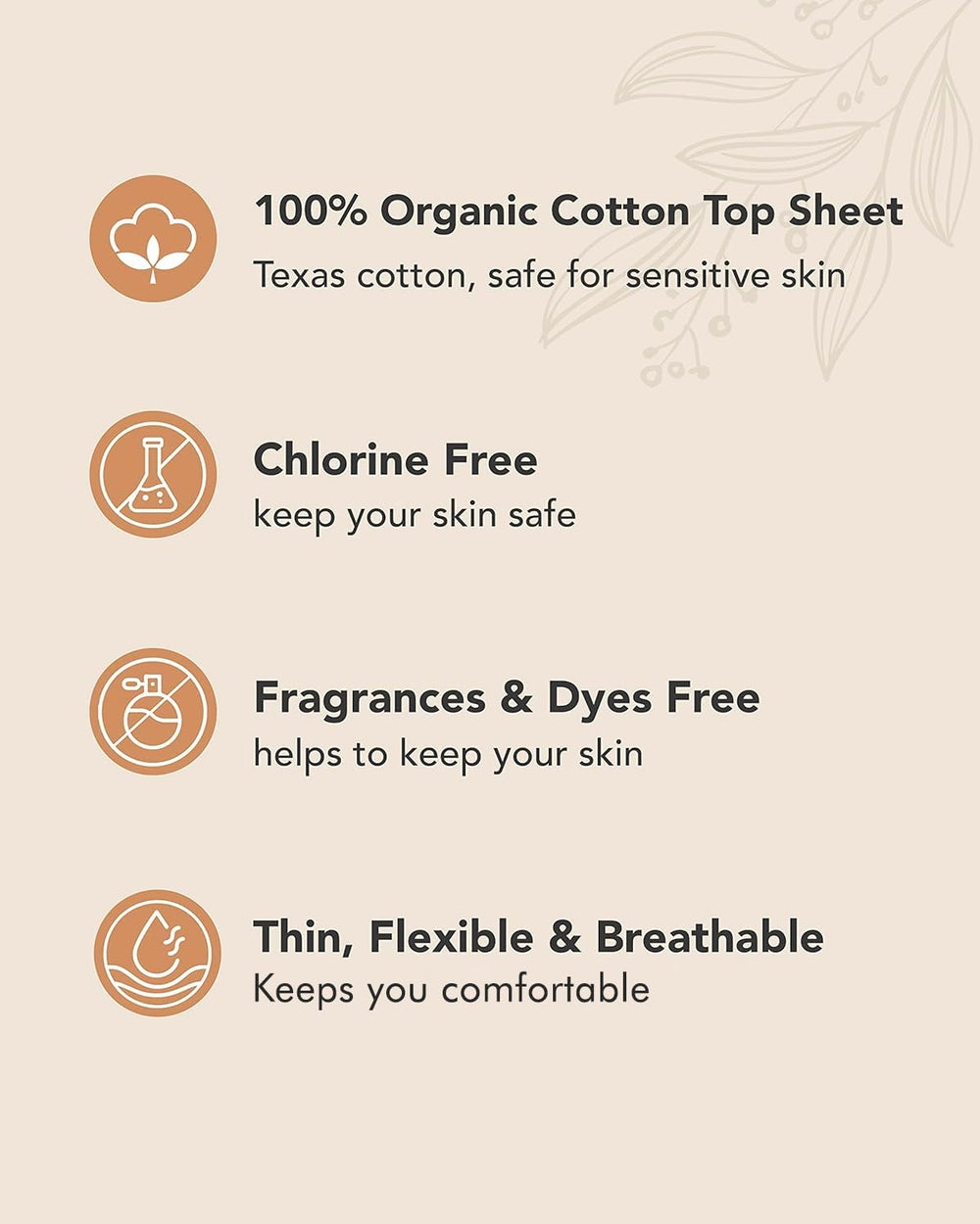 OCBON Texas organic cotton fiber close-up shows a soft, breathable top layer.