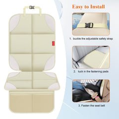 OCCKAI seat protector is easy to install with headrest straps