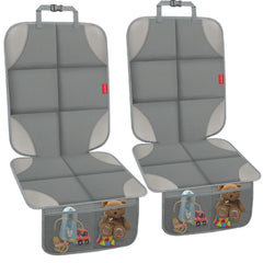 OCCKAI car seat protector waterproof 600D fabric shields upholstery from spills and wear.