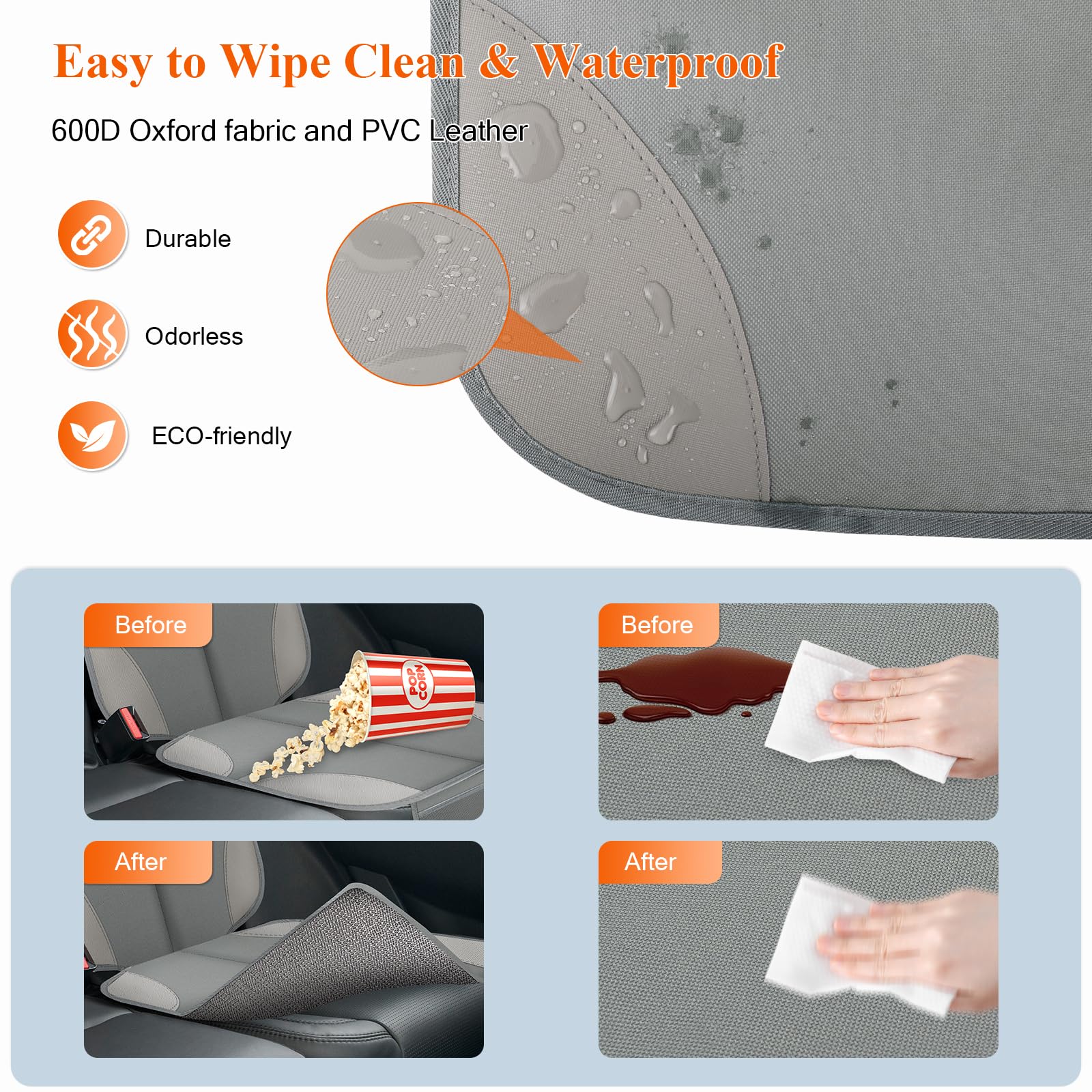 Easy-clean surface of OCCKAI protector wipes clean with a damp cloth.