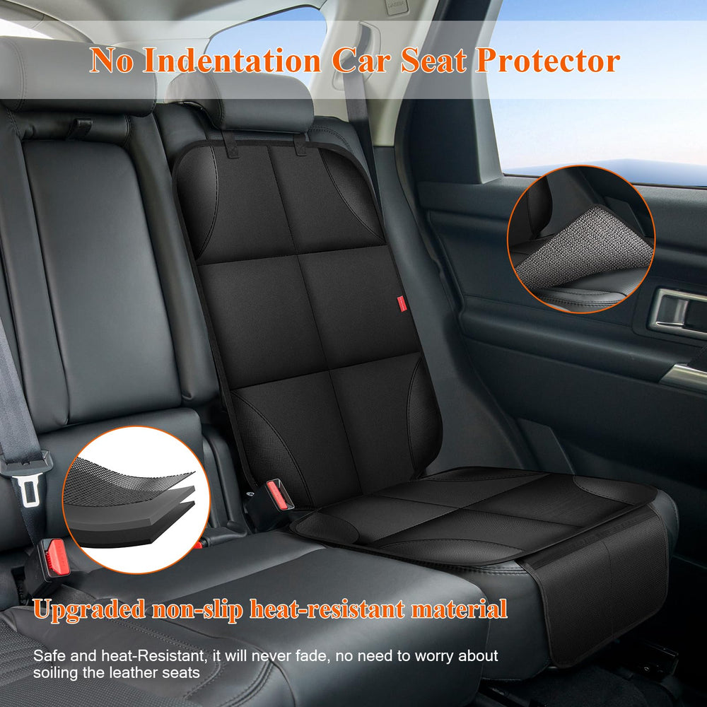 OCCKAI car seat protector with thick padding for child comfort.