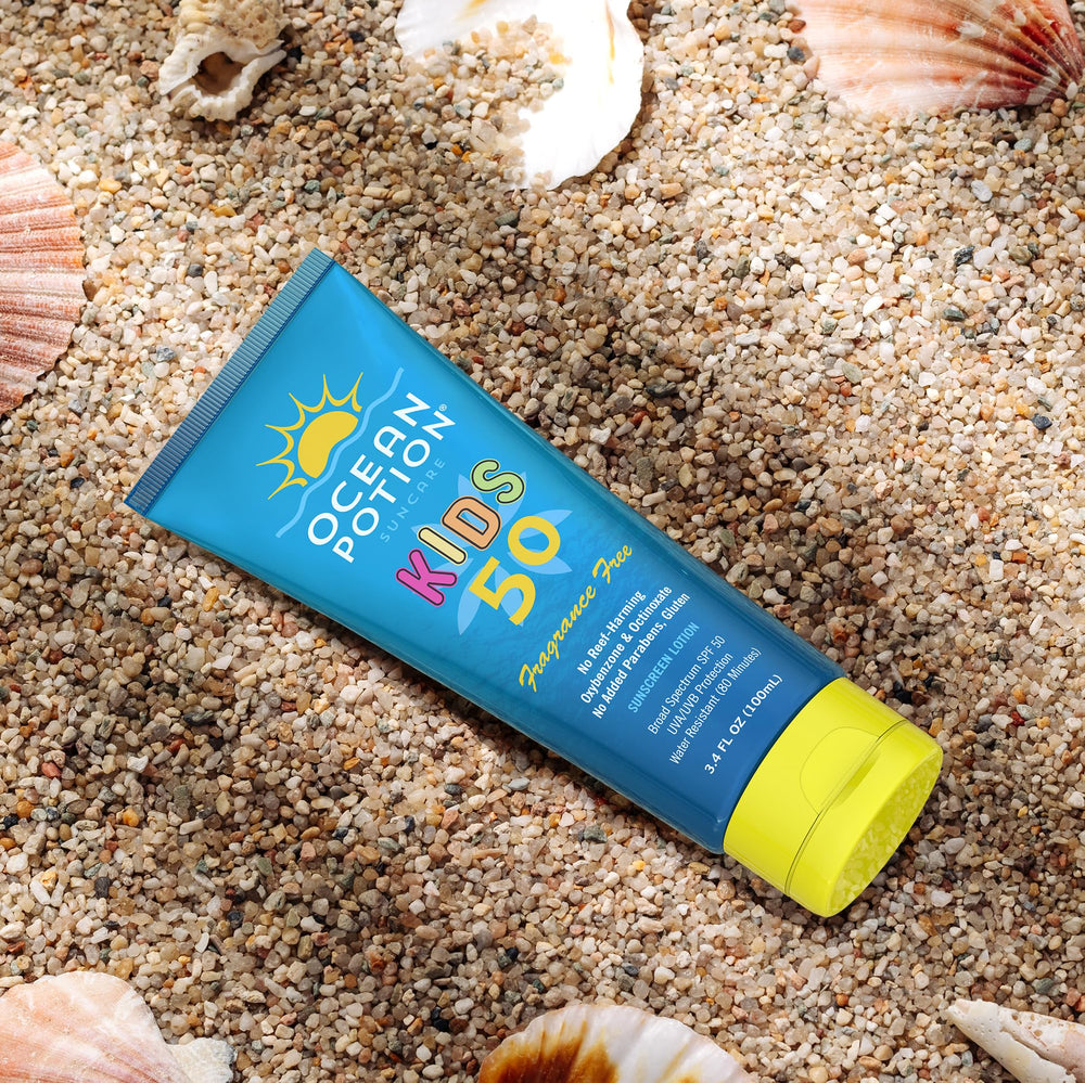 Fragrance-free label on Ocean Potion Sunscreen Lotion
